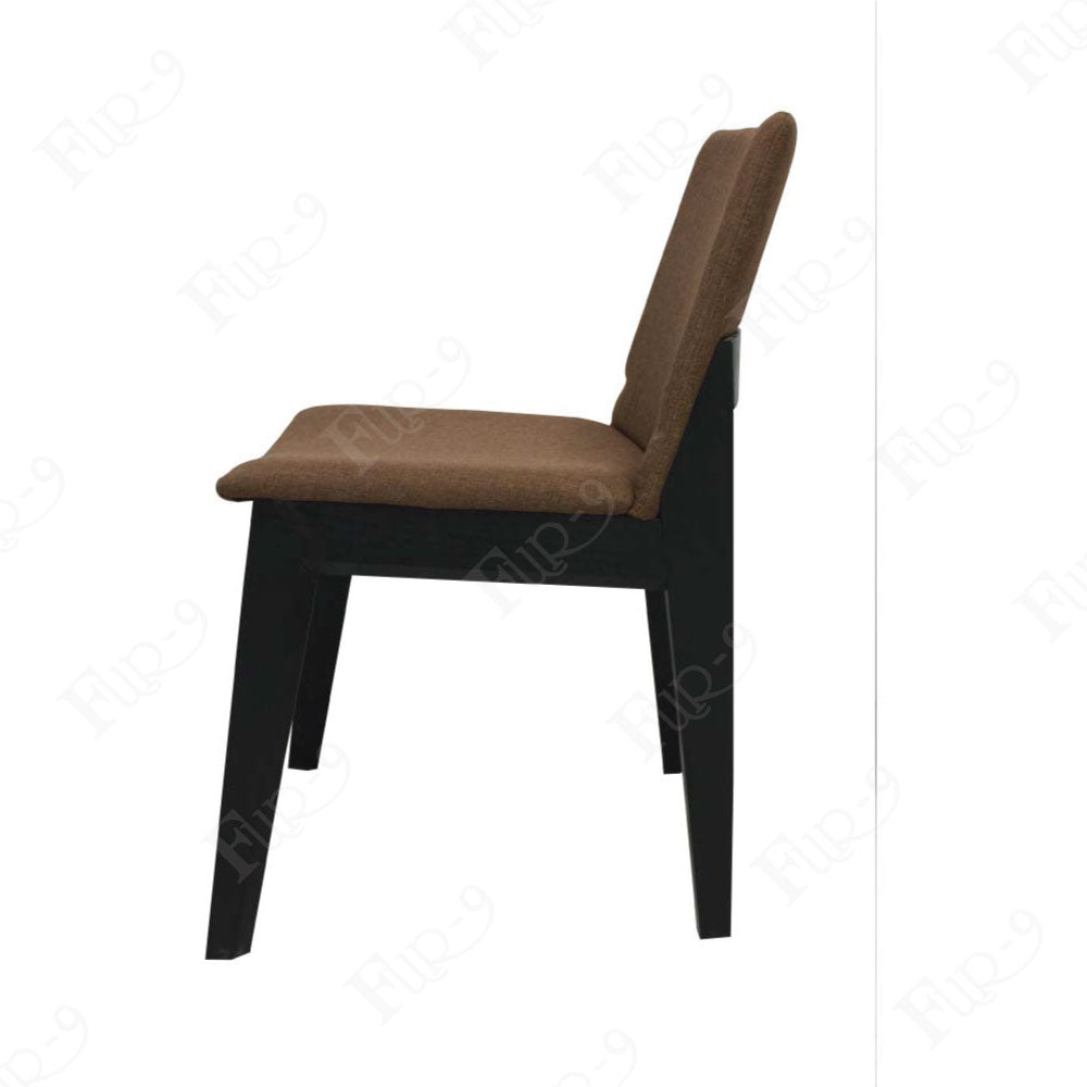 เก้าอี้โครงไม้ ที่นั่งหุ้มหนังและ ผ้า