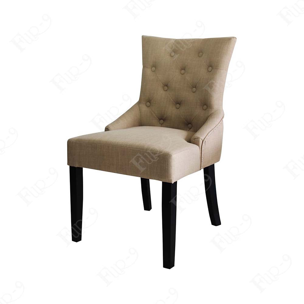 โครงไม้ ที่นั่งหุ้มผ้า ขาไม้