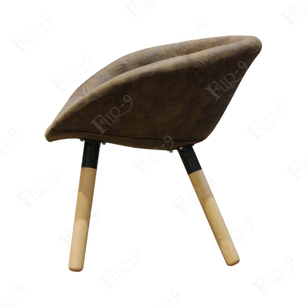 โครง PP เบาะหุ้ม PU ขาไม้