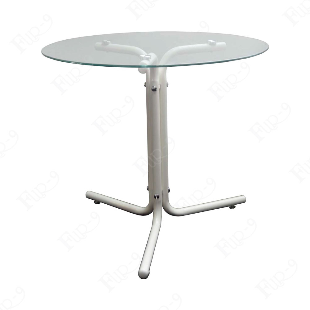โต๊ะ TOP Tempered Glass ขาเหล็กเคลือบ Powder Coat