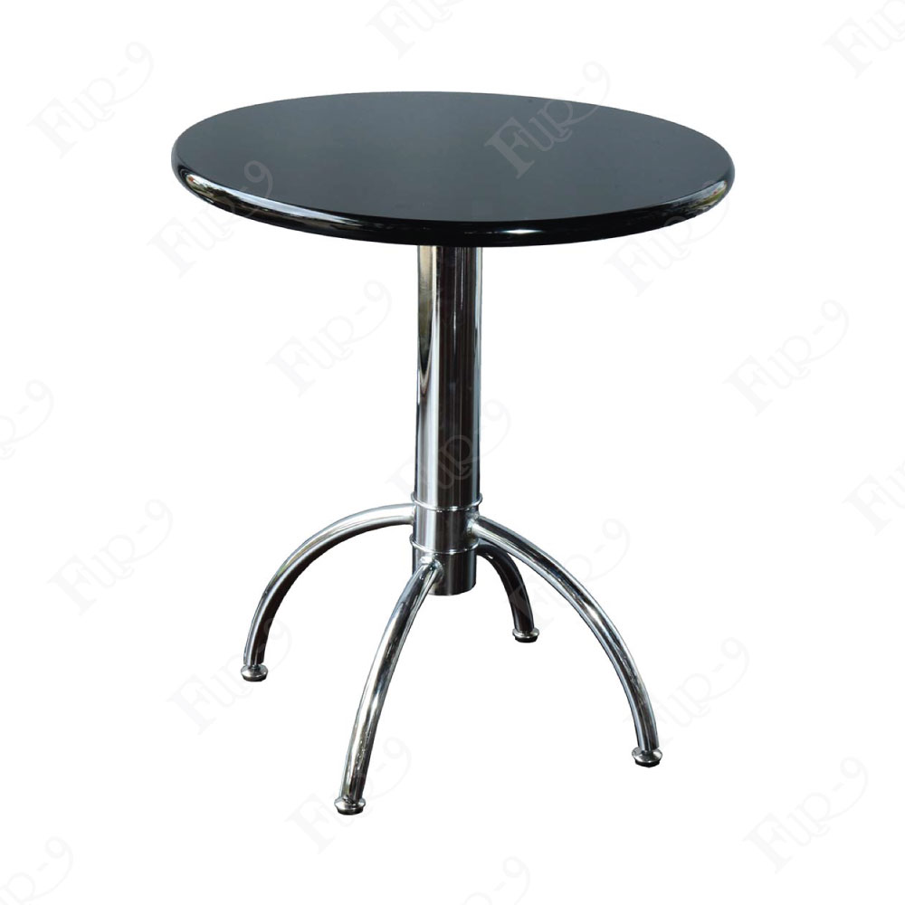 โต๊ะ TOPไม้ MDF เคลือบ Hi-Gloss ขาเหล็กชุบโครเมี่ยม