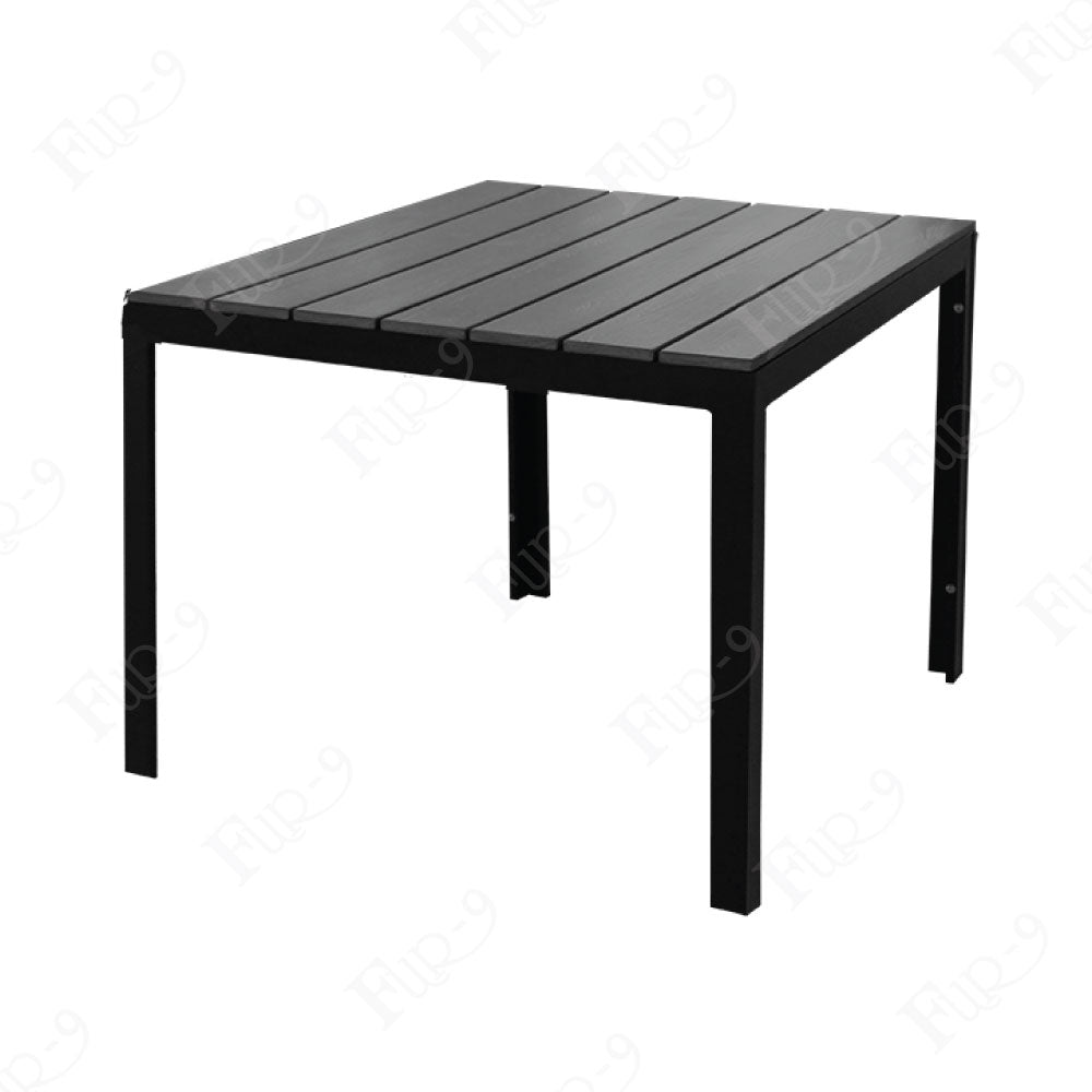 โต๊ะ TOP ไม้เทียม ขาอลูมิเนียมเคลือบ Powder Coat