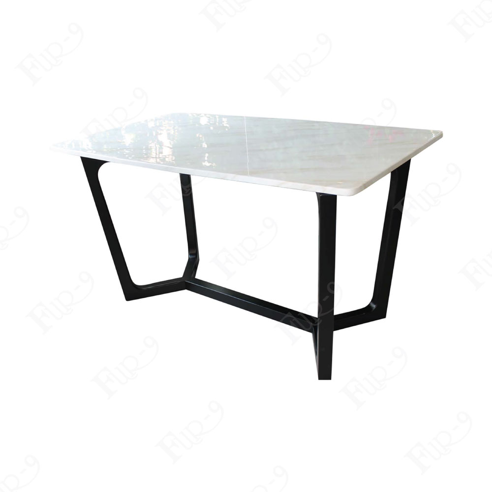 โต๊ะท็อปหินอ่อนเทียมลายวอลาคัส ขาไม้ Ash