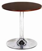 โต๊ะTOP ไม้ MDF ปิดผิว Veneer ขาเหล็กชุบโครเมี่ยม