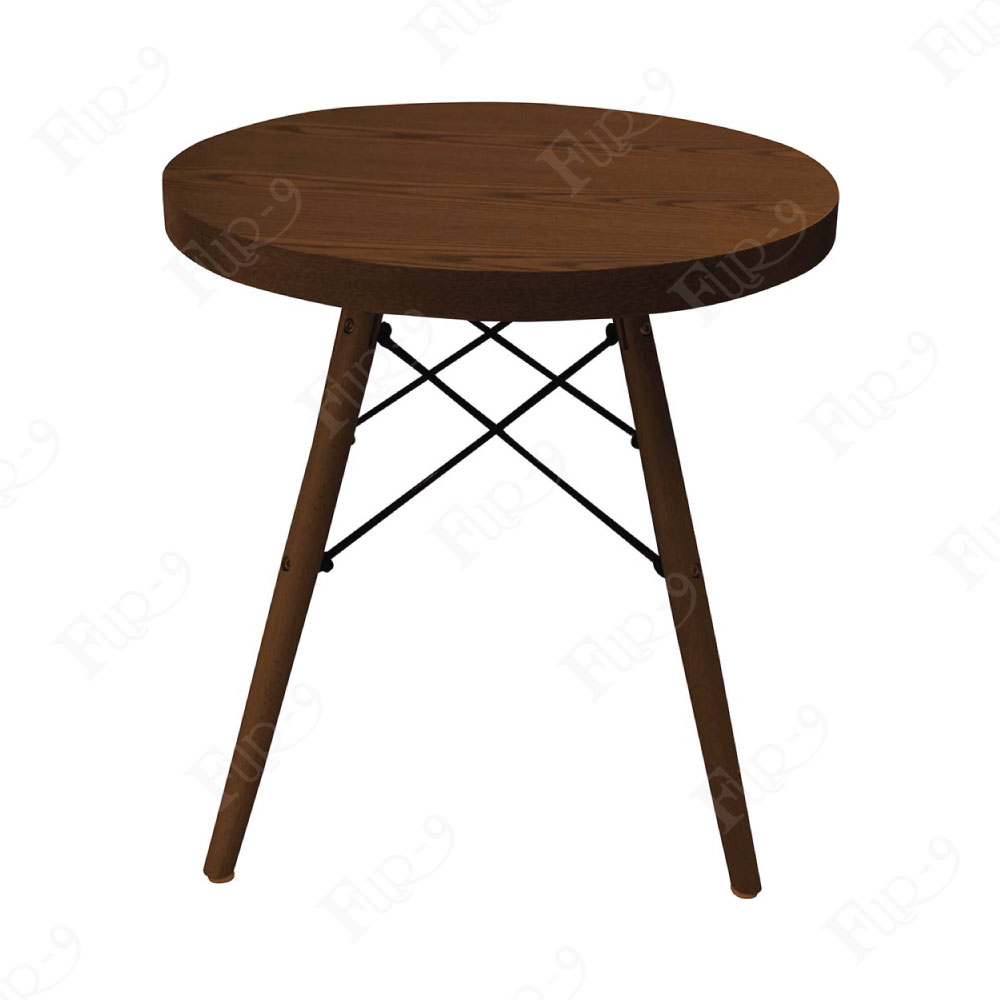 โต๊ะท็อปไม้ MDFปิดผิว Wood Veneer ขาไม้ยึดเหล็ก