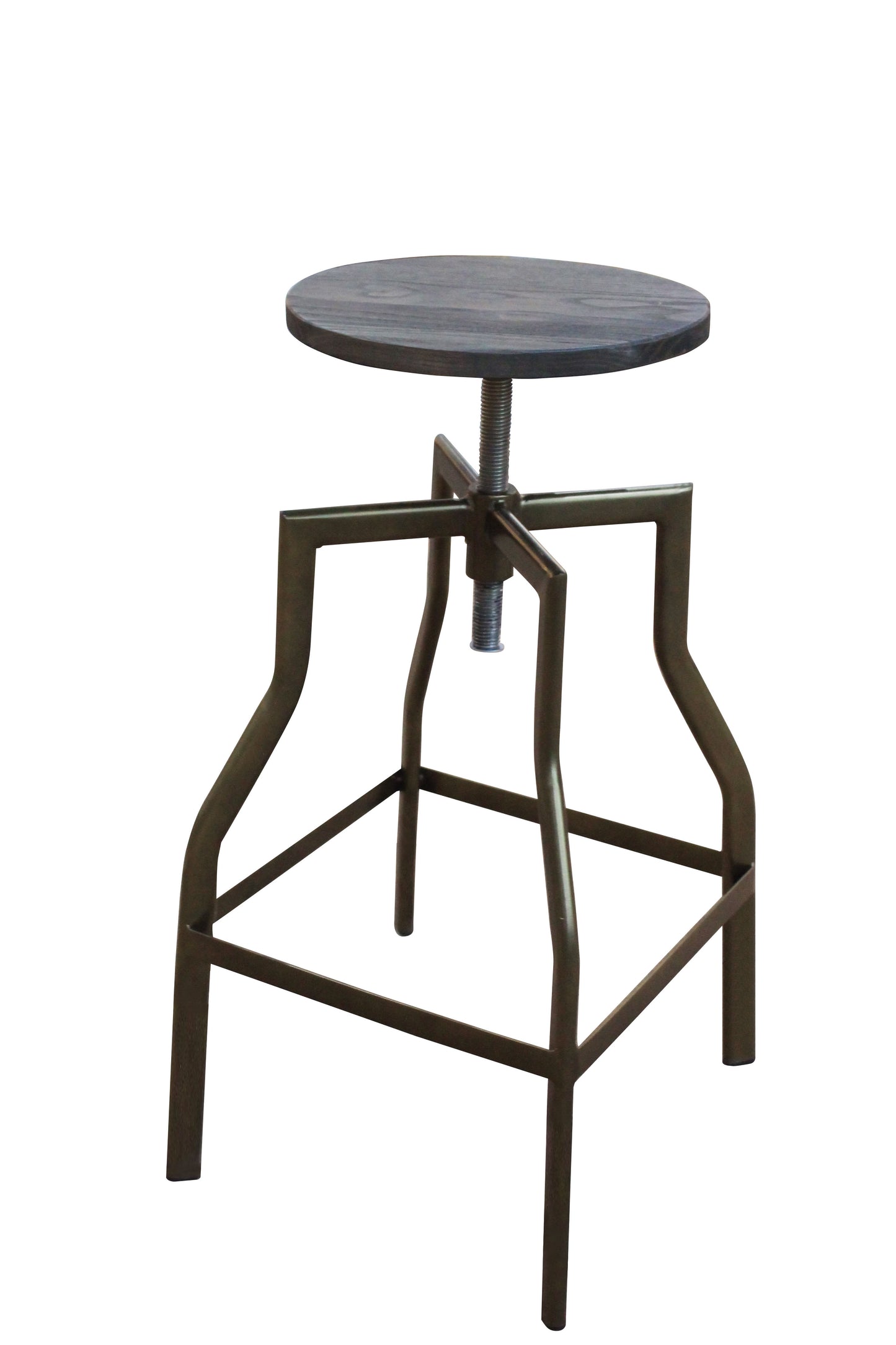 โครงเหล็กเคลือบ Powder Coat ที่นั่งไม้