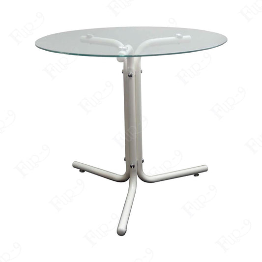 โต๊ะ TOP Tempered Glass ขาเหล็กเคลือบ Powder Coat