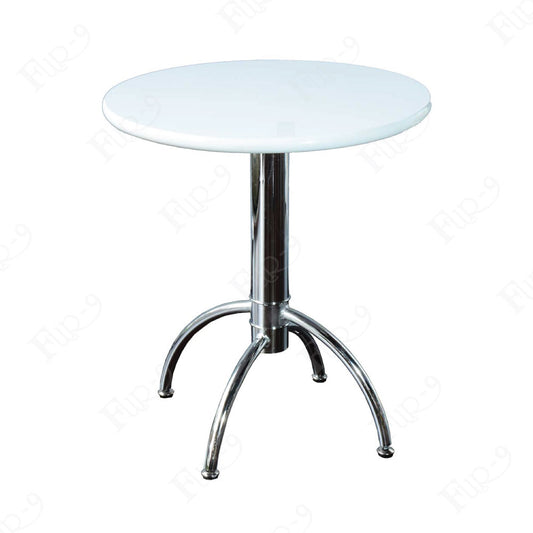 โต๊ะ TOPไม้ MDF เคลือบ Hi-Gloss ขาเหล็กชุบโครเมี่ยม